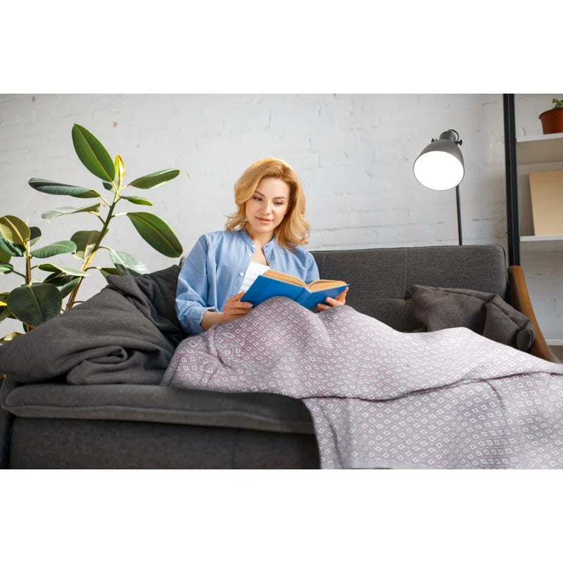 Contemporary Tassel Accent Throw Blanket