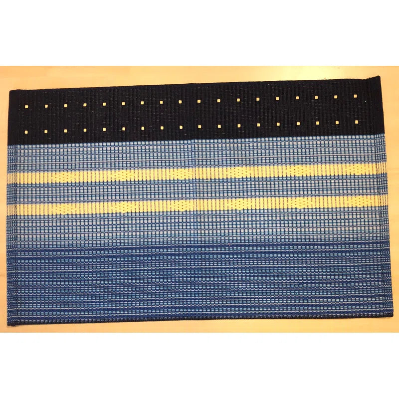 Striped Polyester Rug